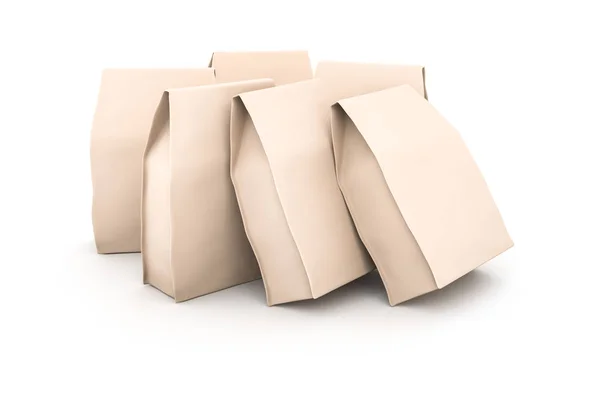 Modèle de maquette de sac à provisions sur blanc — Photo