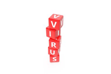 Kızıl Kare Kutularında 3d Virüs Metni Hazırlanıyor