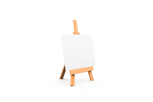 Renderiing Front View Blank Empty Painting Easel Wooden Board Copy — Stock Photo, Image