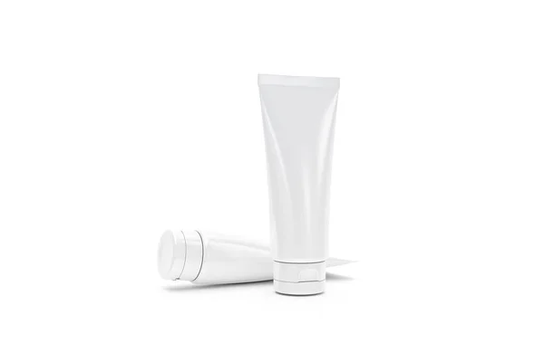 Rendering Framsida Blank Grädde Kosmetiska Produkt Behållare Modell Upp Mall — Stockfoto