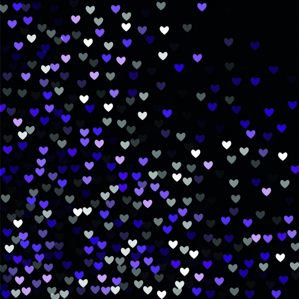 Hermosos corazones de Confetti cayendo sobre el fondo. Plantilla de invitación Diseño de fondo, Tarjeta de felicitación, Póster. Día de San Valentín. Ilustración vectorial — Archivo Imágenes Vectoriales