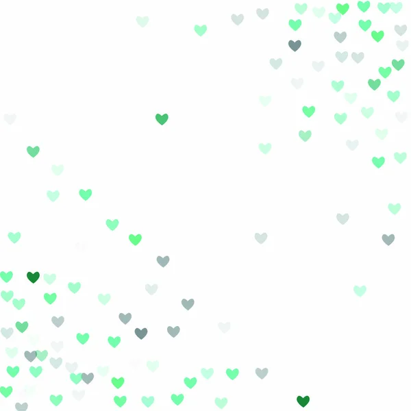 Gyönyörű Confetti Hearts esik a háttérben. Meghívó sablon Háttér tervezés, üdvözlőlap, poszter. Valentin nap. Vektorillusztráció — Stock Vector