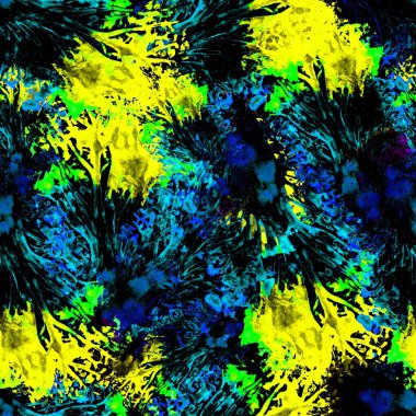 Dikişsiz el suluboya desen çekilmiş. Parlak tasarımı için duvar kağıdı, çini, tekstil, kumaş, ambalaj, paketleme, kamuflaj baskı.