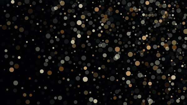 Magnifique Confetti Flou Tombé. Bokeh Contexte. Vector Colorful Snowflakes Falling Night Sky. Frosty fond de Noël . — Image vectorielle