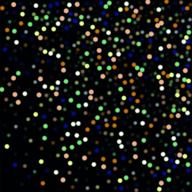 Güzel düşen mevsimlik konfeti. Bokeh arka plan. Vektör renkli kar taneleri gece gökyüzü düşüyor. Ayaz Noel arka plan. Peri büyülü yeni yıl tasarım arka plan. Vektör çizim.