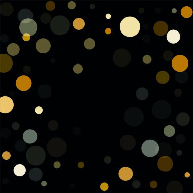 Arka plan altın konfeti unsurları farklı boyut ve renk. Tebrik kartları ve afiş, Noel tasarım için arka plan olarak uygun