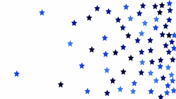 Многие случайные падающие звезды Конфетти на белом фоне неба . — стоковый вектор