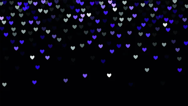 Hermosos corazones de Confetti cayendo sobre el fondo. Plantilla de invitación Diseño de fondo, Tarjeta de felicitación, Póster. Día de San Valentín . — Archivo Imágenes Vectoriales