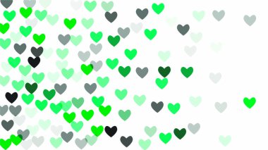 Güzel konfeti kalpleri arka plan üzerine düşüyor. Davetiye şablon arka plan tasarımı, tebrik kartı, Poster. Sevgililer günü.