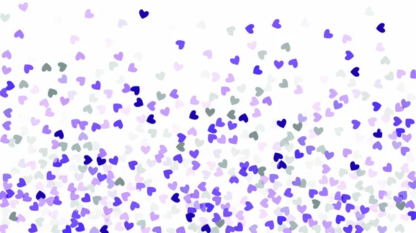 Hermosos corazones de Confetti cayendo sobre el fondo. Plantilla de invitación Diseño de fondo, Tarjeta de felicitación, Póster. Día de San Valentín . — Vector de stock