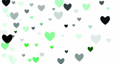 Güzel konfeti kalpleri arka plan üzerine düşüyor. Davetiye şablon arka plan tasarımı, tebrik kartı, Poster. Sevgililer günü.