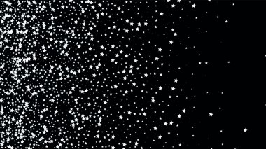 Karanlık gökyüzü arka plan üzerinde birçok rasgele Falling Stars konfeti. 