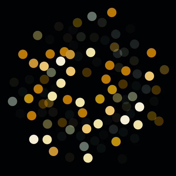 Resumen Antecedentes Golden Confetti Elementos de diferente tamaño y color. Adecuado como fondo para tarjetas de felicitación y carteles, diseño de Navidad — Vector de stock