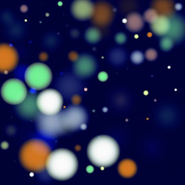 Güzel düşen mevsimlik konfeti. Bokeh arka plan. Vektör renkli kar taneleri gece gökyüzü düşüyor. Ayaz Noel arka plan. Peri büyülü yeni yıl tasarım arka plan. Vektör çizim.