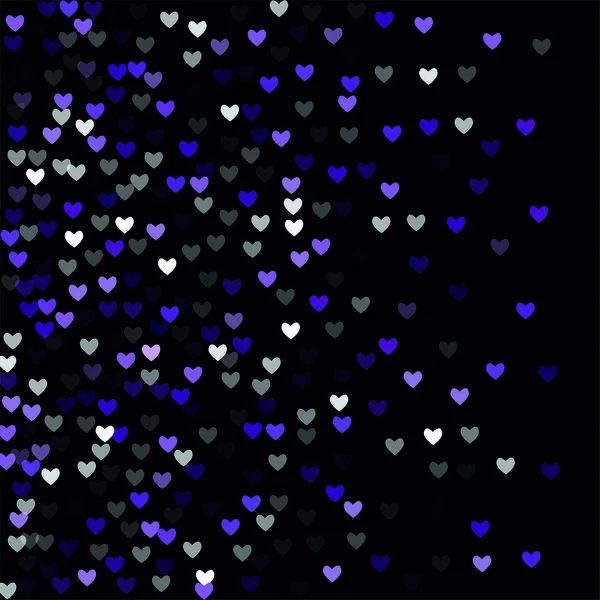 Piękne serca Confetti spadające na tle. Zaproszenie szablon tła Projektowanie, Kartka okolicznościowa, Plakat. Walentynki. Ilustracja wektora — Wektor stockowy