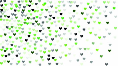 Güzel konfeti kalpleri arka plan üzerine düşüyor. Davetiye şablon arka plan tasarımı, tebrik kartı, Poster. Sevgililer günü.