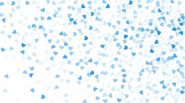 Güzel konfeti kalpleri arka plan üzerine düşüyor. Davetiye şablon arka plan tasarımı, tebrik kartı, Poster. Sevgililer günü