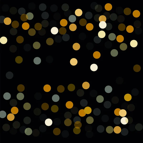 Abstrakt bakgrund gyllene konfetti element av olika storlek och färg. Lämplig som en bakgrund för gratulationskort och affischer, jul Design — Stock vektor