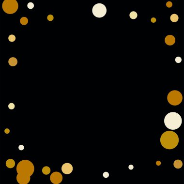 Arka plan altın konfeti unsurları farklı boyut ve renk. Tebrik kartları ve afiş, Noel tasarım için arka plan olarak uygun