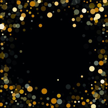 Arka plan altın konfeti unsurları farklı boyut ve renk. Tebrik kartları ve afiş, Noel tasarım için arka plan olarak uygun