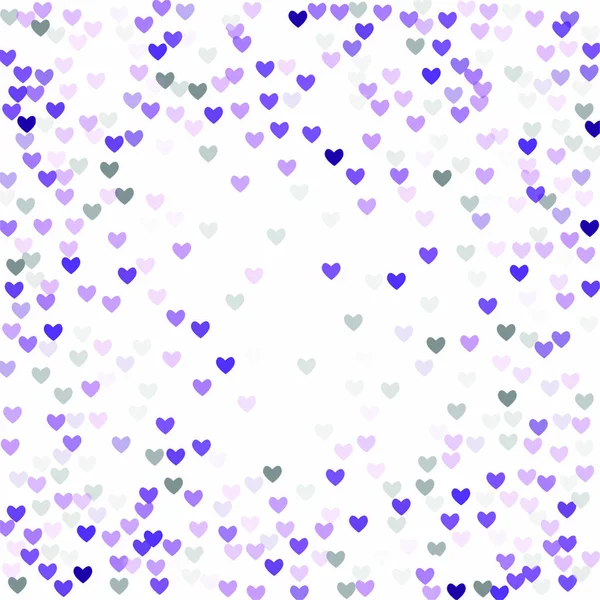 Hermosos corazones de Confetti cayendo sobre el fondo. Plantilla de invitación Diseño de fondo, Tarjeta de felicitación, Póster. Día de San Valentín. Ilustración vectorial — Vector de stock