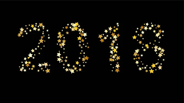 2018 新年あけましておめでとうございますの背景。カレンダーのデザイン、バナー、ポスター、招待状カードのベクトル要素 — ストックベクタ