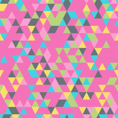 riangle sorunsuz arka plan üçgen şekiller farklı renkler ile. 