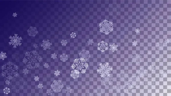 Schneeflocken Weihnachten Hintergrund. — Stockvektor