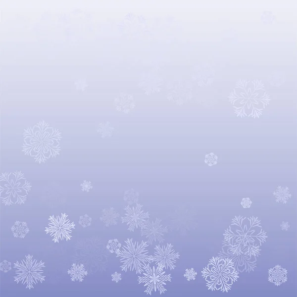 Sneeuwvlokken Kerstmis achtergrond. — Stockvector