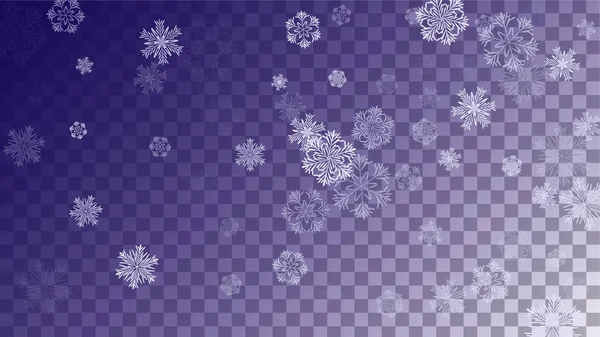 Sneeuwvlokken Kerstmis achtergrond. — Stockvector