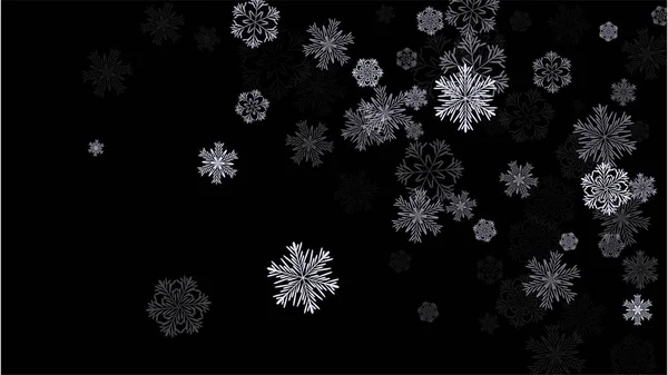 Flocos de neve fundo de Natal . — Vetor de Stock