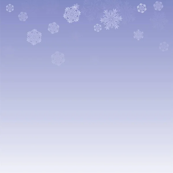 Fiocchi di neve sfondo di Natale . — Vettoriale Stock