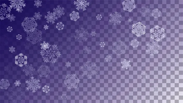 Schneeflocken Weihnachten Hintergrund. — Stockvektor