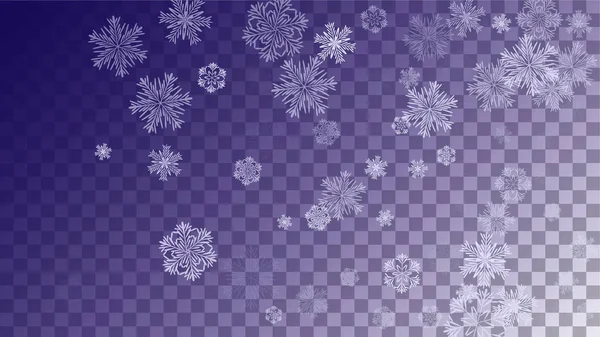 Сніжинки новорічні фону . — стоковий вектор
