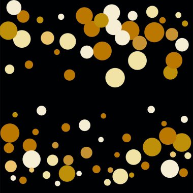 Arka plan altın konfeti unsurları farklı boyut ve renk. Tebrik kartları ve afiş, Noel tasarım için arka plan olarak uygun