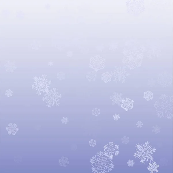 Copos de nieve fondo de Navidad . — Vector de stock