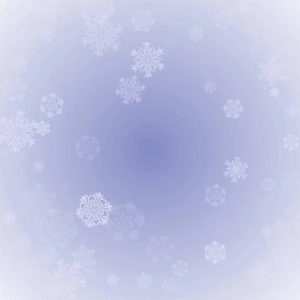 Snowflakes Christmas Background. — Stock Vector