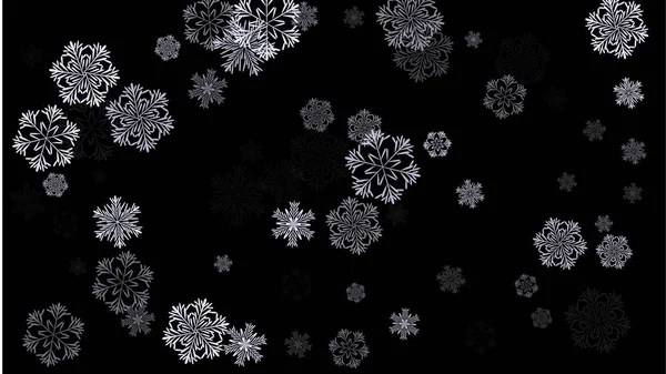 Snowflakes Christmas Background. — Stock Vector