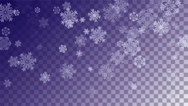 雪のクリスマスの背景. — ストックベクタ