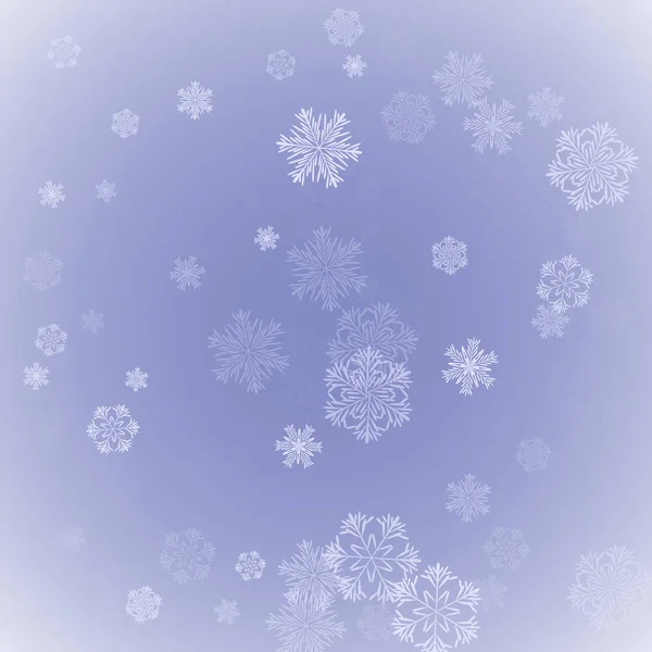 Copos de nieve fondo de Navidad . — Vector de stock