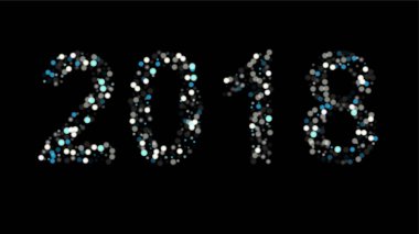 2018 mutlu yeni yıl arka plan. Tasarım takvim, afiş, Poster, davetiye için vektör öğesi