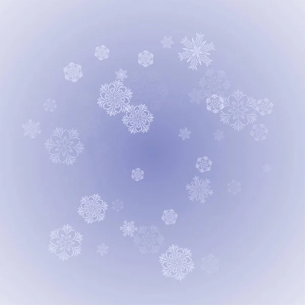 Νιφάδες χιονιού φόντο Χριστούγεννα. — Διανυσματικό Αρχείο