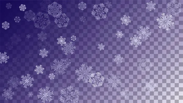 Copos de nieve fondo de Navidad . — Archivo Imágenes Vectoriales