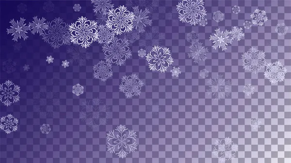 Schneeflocken Weihnachten Hintergrund. — Stockvektor