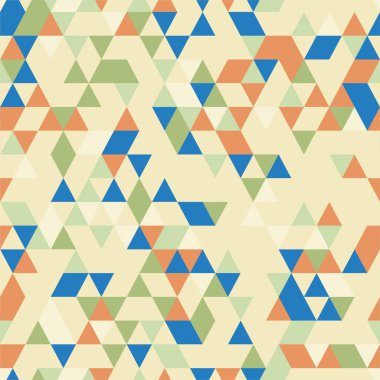 riangle sorunsuz arka plan üçgen şekiller farklı renkler ile. 