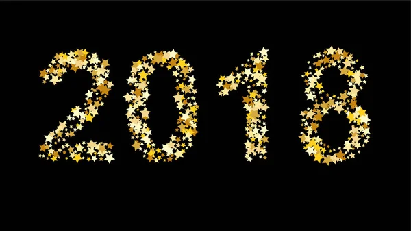 2018 год с Новым годом. Векторный элемент для оформления календаря, баннера, плаката, пригласительной карты — стоковый вектор