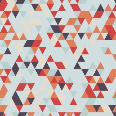 riangle sorunsuz arka plan üçgen şekiller farklı renkler ile. 