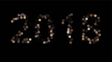 2018 mutlu yeni yıl arka plan. Tasarım takvim, afiş, Poster, davetiye için vektör öğesi