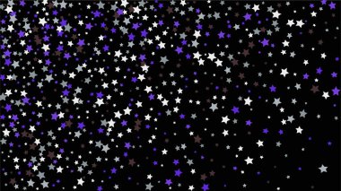 Arka plan arka plan üzerinde birçok rasgele düşen altın yıldız konfeti ile. 