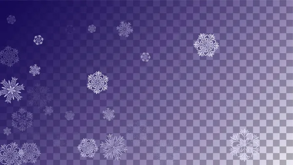 雪のクリスマスの背景. — ストックベクタ